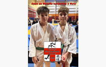 Open Minimes de Metz : Martin et Ayden en apprentissage sous les couleurs du club