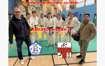 Un passage de grade réussi à Bar-sur-Aube