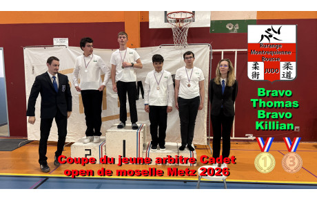Thomas et Killian : deux judokas, deux arbitres, une belle réussite !